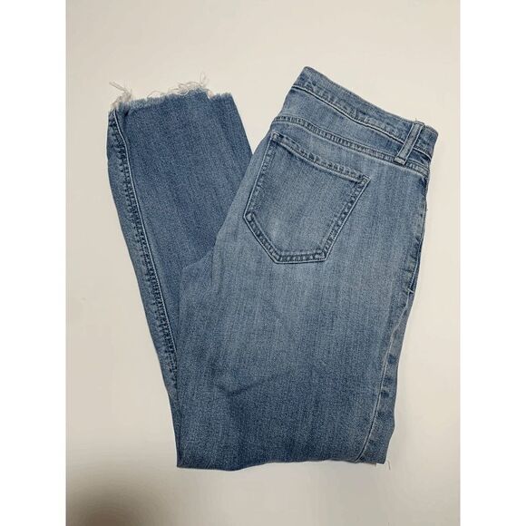 Old Navy Womens Denim Jeans Boyfriend Distressed Light Wash Size 4 - Picture 1 of 10